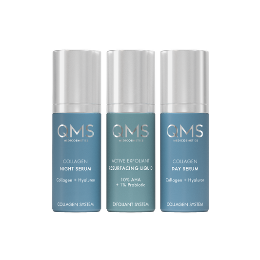 QMS Day & Night 3 Step Core System Collagen Strong
Collageen 3-stappen set
Sterke collageen huidverzorging
Collageen set voor intensieve huidverzorging
Anti-aging verzorging set
Collageen dag- en nachtverzorging
Huidverzorging met collageen voor veroudering
Collageen 3-stappen set voor huidverjonging